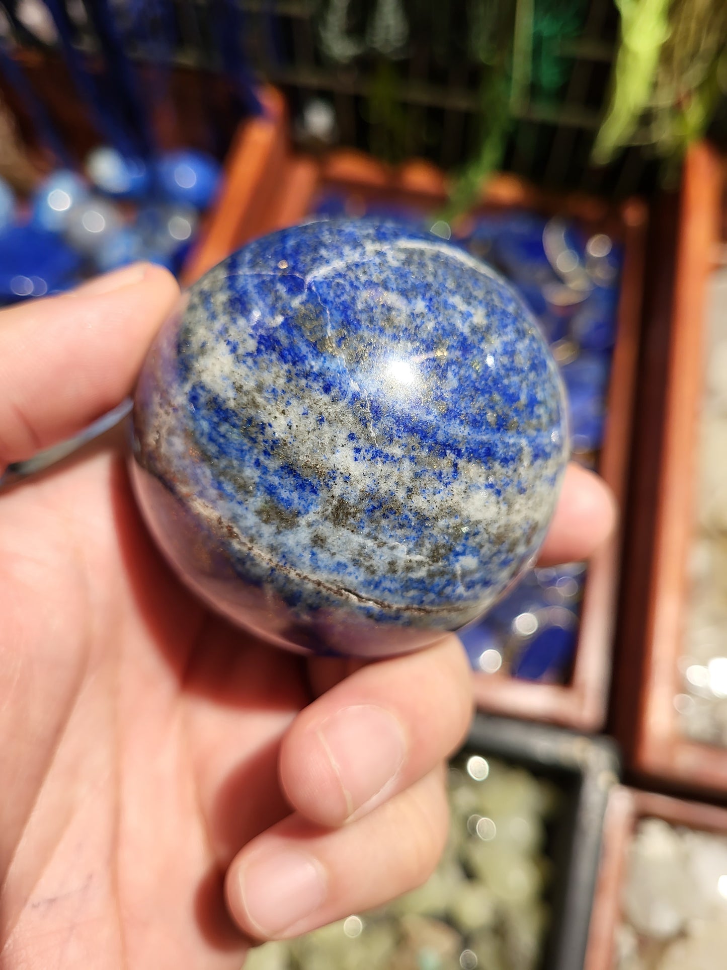 Lapis lazuli Sphere from Afghanistan 457gr