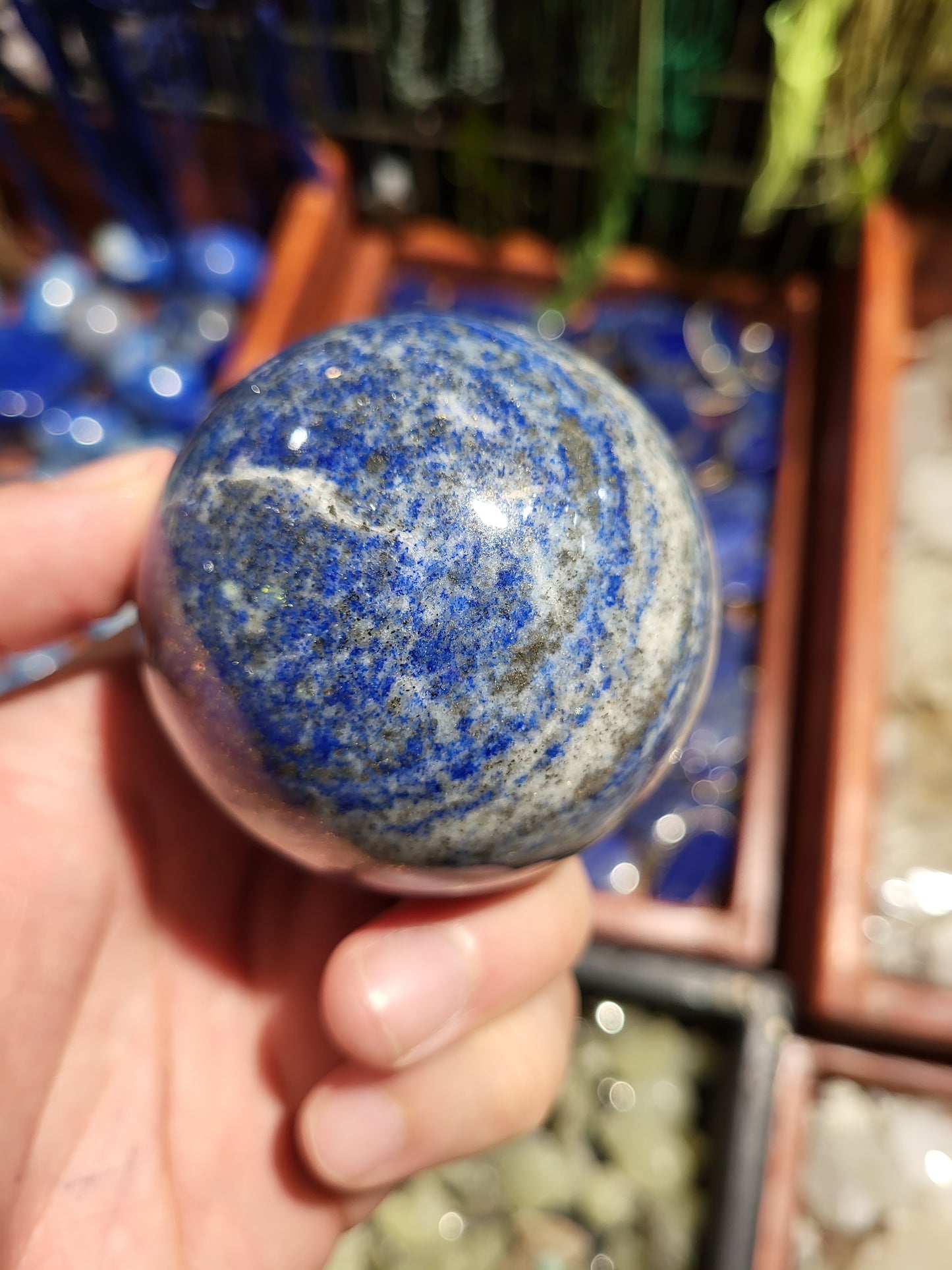 Lapis lazuli Sphere from Afghanistan 457gr