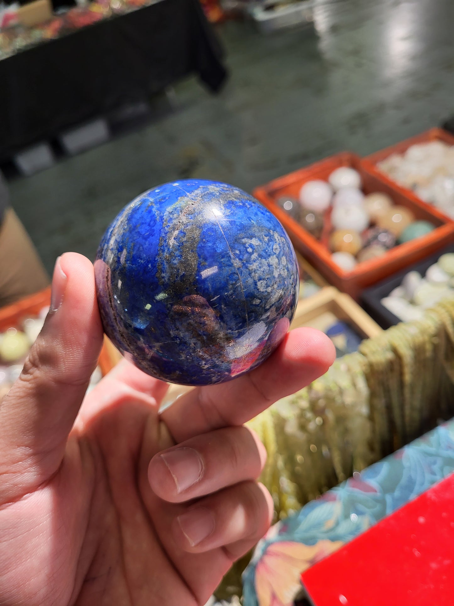 Lapis lazuli Sphere from Afghanistan 457gr