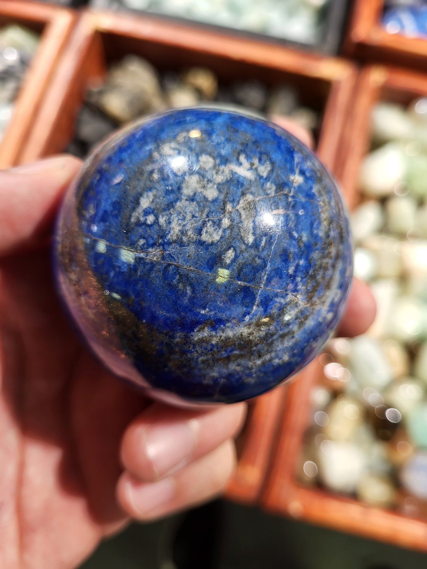 Lapis lazuli Sphere from Afghanistan 457gr