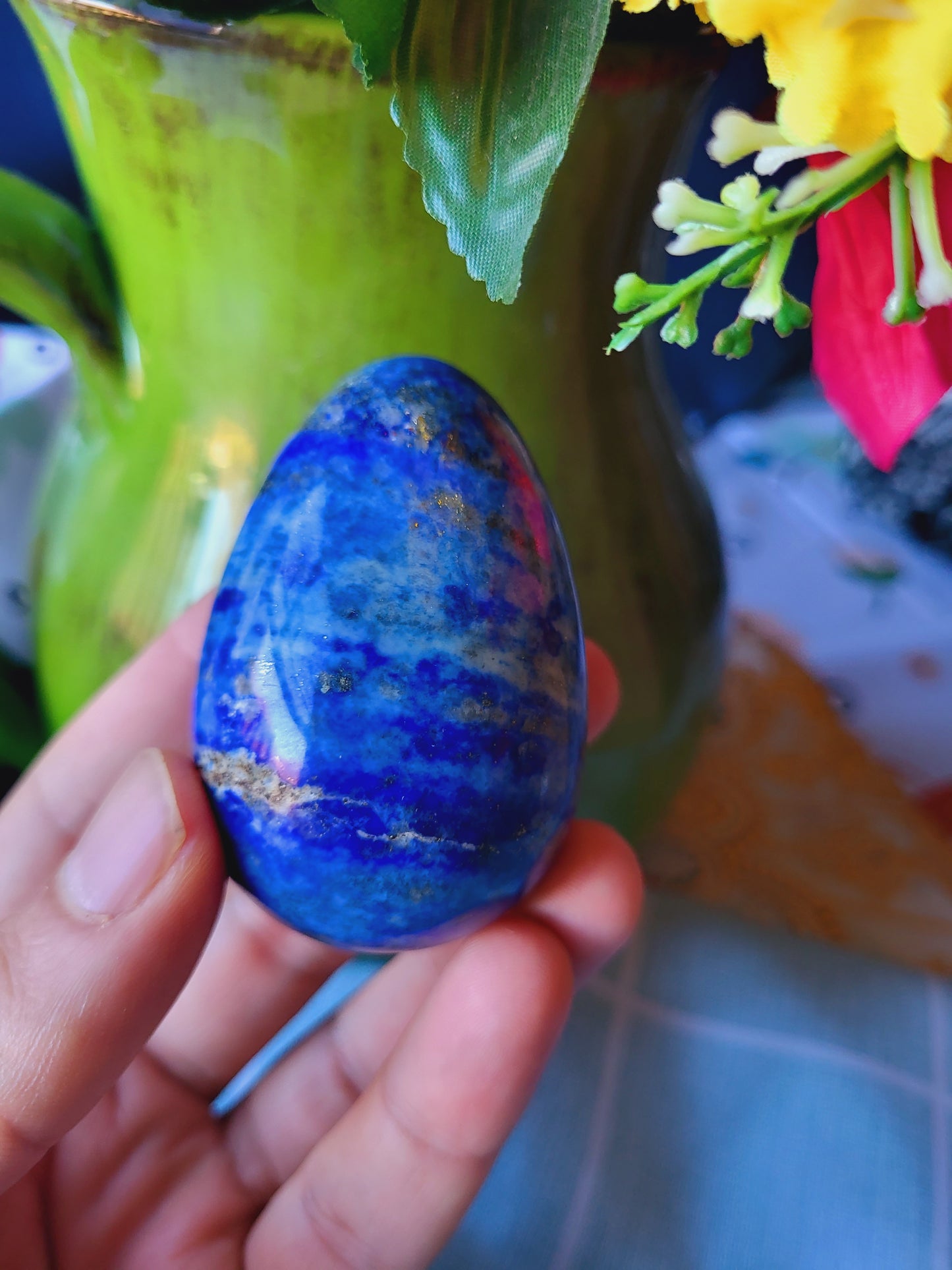 Lapis lazuli Egg polished Precious Stone