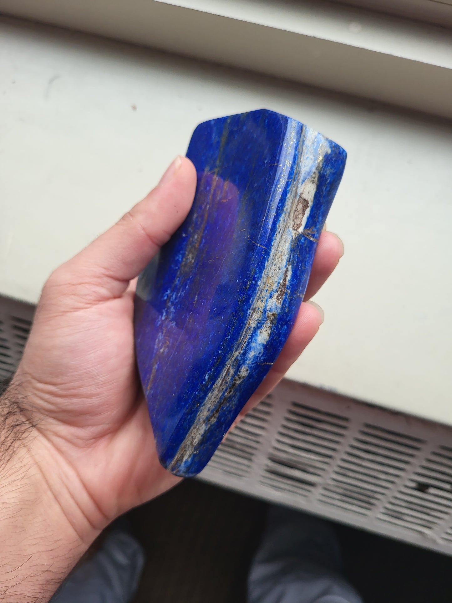 Lapis lazuli polished precious large peace