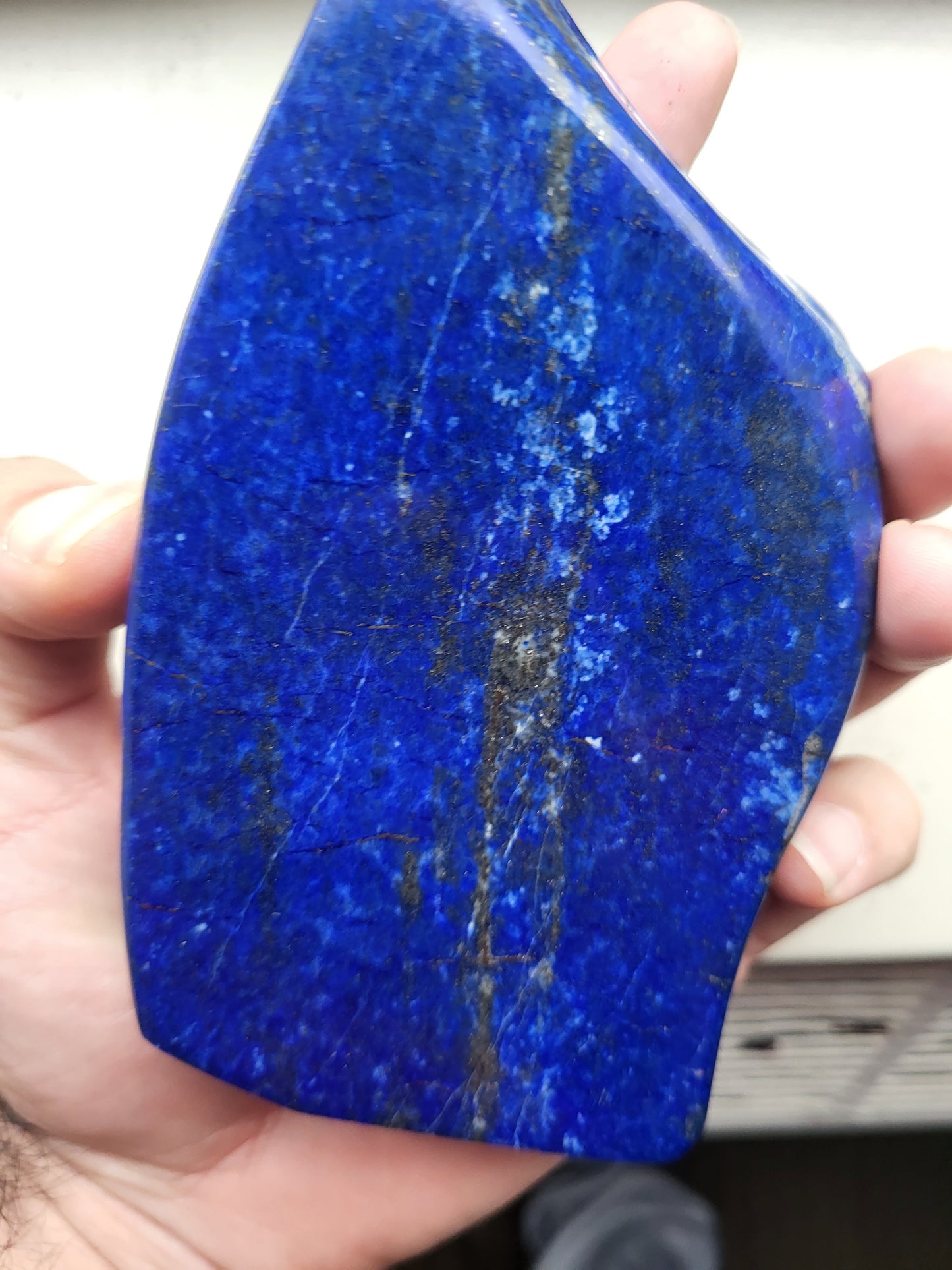 Lapis lazuli polished precious large peace