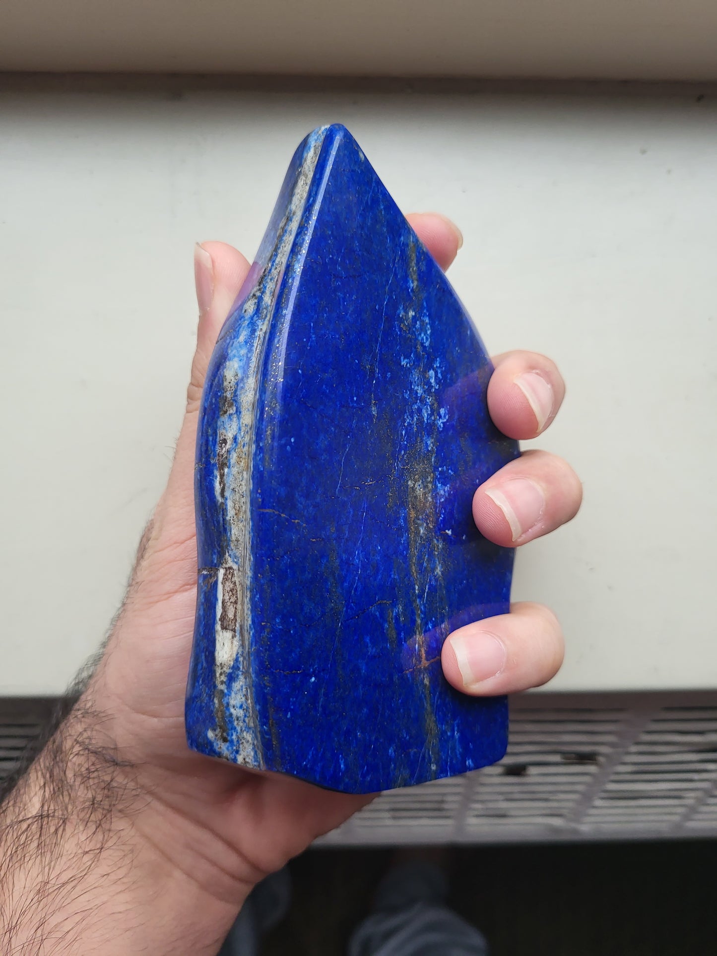 Lapis lazuli polished precious large peace