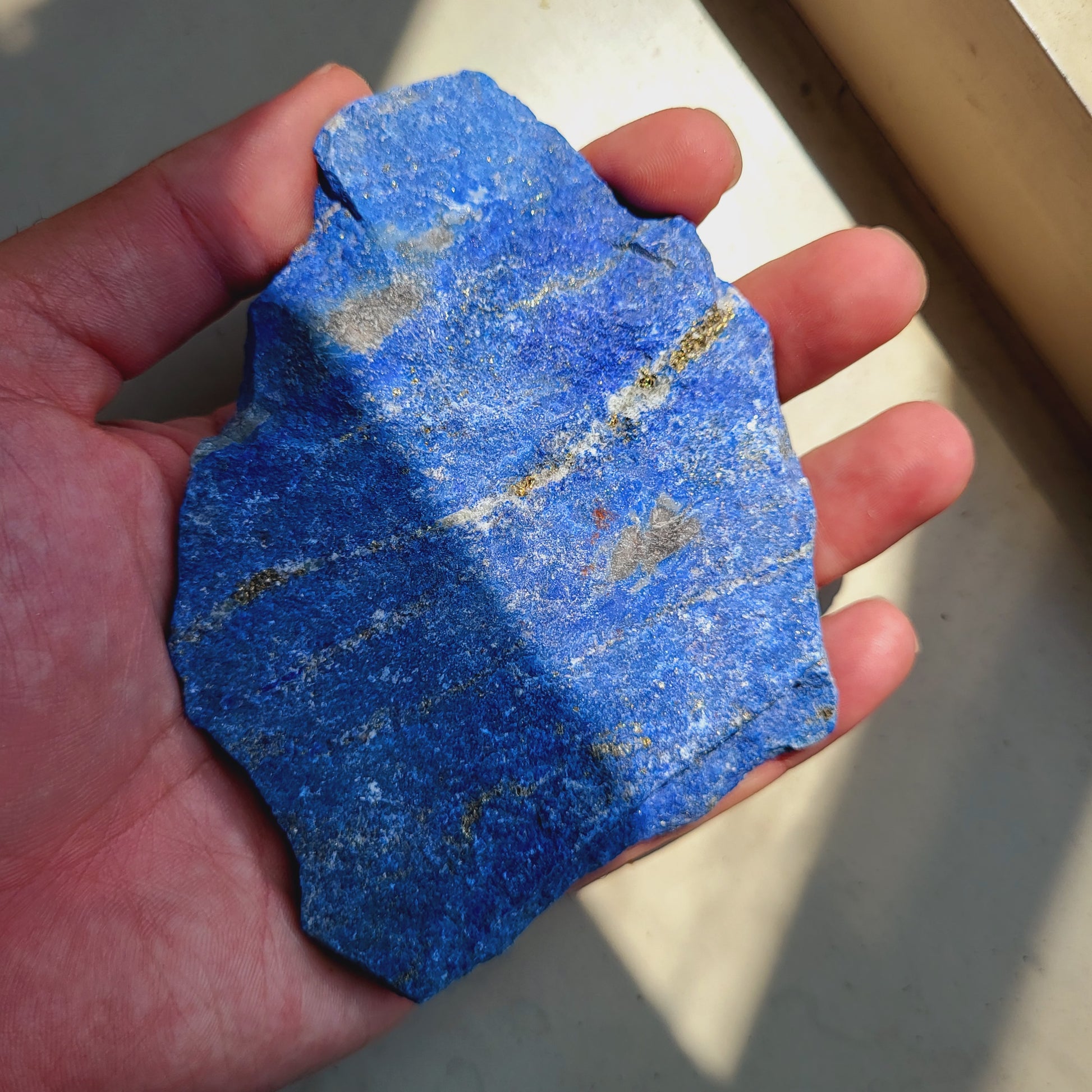 Lapis Lazuli Natural Raw Precious Stone Combine With pyrite – Jegato Jewelry
