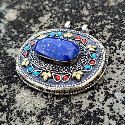 Turkman Kazak trible handmade lapis lazuli Pendent